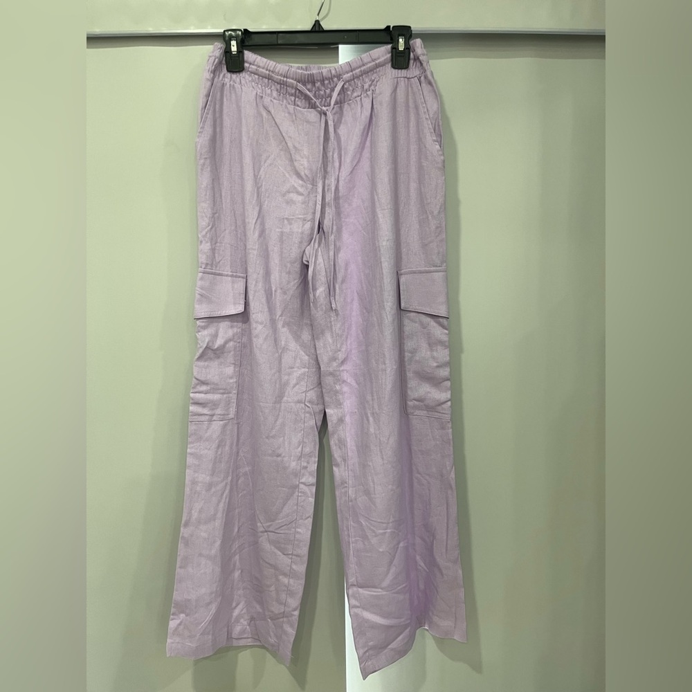 Lavender Wide-Leg Pants